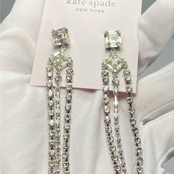 Kate Spade glitzville fringe earrings - Picture 4 of 8